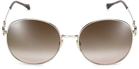 59mm round oval sunglasses gucci|gucci women's oversize round sunglasses.